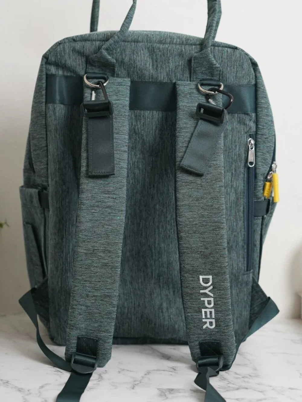 Diaper Bag Backpack DYPER 16x12 Folding Pad NWT Multifunction Compartments Green